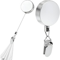 Porte-serviettes mural auto-adhésif rétractable automatique pour salle de bain, cuisine et accessoires de maison