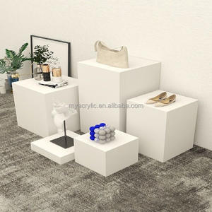 PMMA High Quality Acrylic Square Pillar Column Plinth <strong>Pedestal</strong> Cylinder <strong>Flower</strong> <strong>Stand</strong> Lucite Riser - Product Image 4