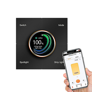 Nhà máy hiện đại cuộc sống thông minh 220V PC Chất liệu điện tường ánh sáng thông minh Dimmer nhiệt độ cảm ứng chuyển đổi - Product Image 2