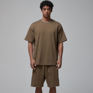 Camiseta <span class=keywords><strong>de</strong></span> Manga Corta para Hombre, 305g, con Logotipo Personalizado, Estilo Holgado, Tendencia Primavera/Verano, Multicolor, 100% Algodón - Product Image 5