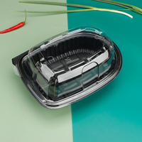 Boîte de poulet rôti en plastique jetable de haute qualité/emballage de canard rôti/boîte à emporter portable de qualité alimentaire
