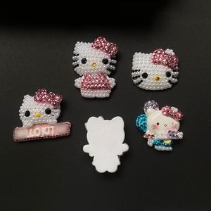 Dijes de Perlas Grandes con Diseño de Gatito y Diamantes de Imitación para Decoración de Fundas de Teléfono, Accesorios para Manualidades, Dijes para <span class=keywords><strong>Uñas</strong></span> - Product Image 4