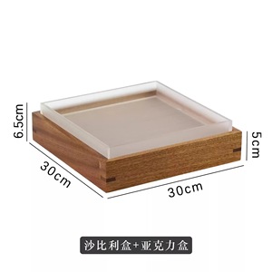 Bandeja Rectangular de Acrílico para Servir Rollos de Carne de Res y Cordero, Uso Comercial en Restaurantes, Irrompible, Apta para Lavavajillas - Product Image 3