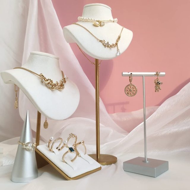 Own Trend Design Metal Earring Showcase Stand T Shape Earrings Holder Jewelry Display Shelf