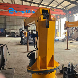 رافعة هيدروليكية مركبة على سطح السفينة 5 طن 10 طن رافعة بحرية بذراع ذراع - Product Image 2