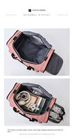 Sac de sport pliable personnalisé avec logo tendance, pour femmes et hommes, imperméable, rose, sac de voyage