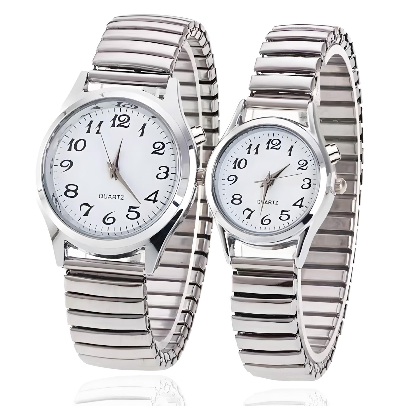 MAUJOY, claro y ruidoso, acento americano, par de parejas en inglés,  relojes parlantes de cuarzo, relojes parlantes en varios idiomas