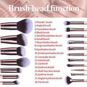 Nouveau best-seller 18 pièces pinceaux <span class=keywords><strong>de</strong></span> maquillage rose pratique baril <span class=keywords><strong>rotatif</strong></span> poudre spécial baril pinceaux <span class=keywords><strong>de</strong></span> maquillage - Product Image 5