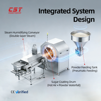 Machine automatique CST pour le revêtement d'huile des bonbons gélifiés, tambour de polissage en acier inoxydable pour le sucre et les bonbons gélifiés