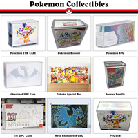 Boîte de rangement pour collection ETB Pokémon, avec protection UV à 99 %, en acrylique, avec couvercle à fermeture magnétique, pour présentation de paquets Booster Elite Trainer Case