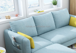 Sofá de Tela Desmontable Económico, Sofá de Tela Nórdico para Apartamentos Pequeños, Sofá Combinado para Salas de Estar Pequeñas o Casas de Alquiler - Product Image 4