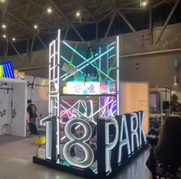 Offre Spéciale personnalisé Infinity LED enseigne au néon personnalisé lettre signe verre acrylique infini miroir sans fin LED publicité éclairée