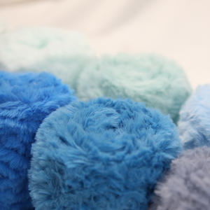 เส้นด้ายถักด้วยมือ100กรัมแบบทำมือถักไหมพรมขนยาวขนมิงค์100% เฟอร์ขนกระต่ายเทียมลายย้อมโพลีเอสเตอร์ความดื้อรั้นสูง - Product Image 3