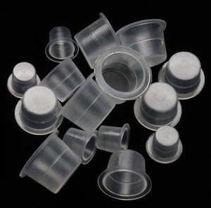 100 pièces/sac, fournitures de <span class=keywords><strong>tatouage</strong></span>, gobelets en plastique jetables pour pigments, gobelets à encre pour <span class=keywords><strong>tatouage</strong></span>, bouchons pour pigments, outils de beauté - Product Image 2