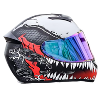 Casque de moto intégral pour adulte homologué DOT, double visière, finition noire mate, ailettes remplaçables, construction ABS pour la route/vélo