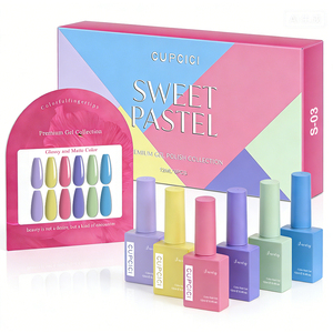 Ensemble de vernis gel BIN 6 pièces 12 ml avec nuancier, collection Sweet Bloom pour la Saint-Valentin, flacon de la même couleur, kit de vernis gel UV pour <span class=keywords><strong>ongles</strong></span> - Product Image 3