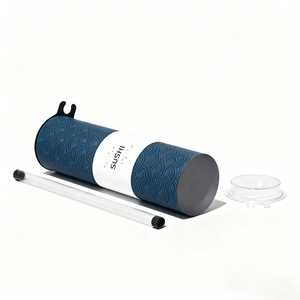Emballage de tube en papier pour sushi de qualité supérieure, biodégradable, cylindrique, recyclé, emballage de tube à sushi push-up - Product Image 3