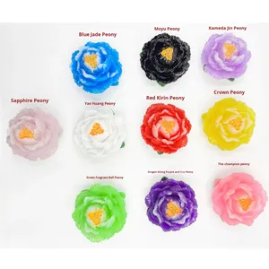 Fleur de pivoine de Luoyang en résine 3D écologique, souvenir créatif et personnalisé pour réfrigérateur, cadeau touristique de la ville - Product Image 3
