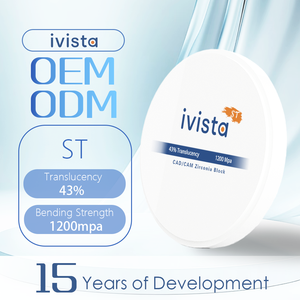 Hoogwaardige Zirconia Schijf Tandheelkundige Zirconia Puck Witte ST Zirconia Blokken Speciaal voor Tandheelkundige Graveermachines 98 Stuks - Product Image 2