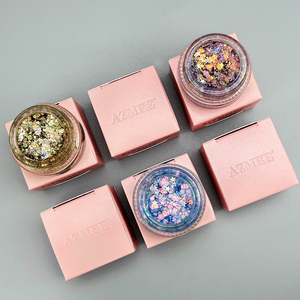 Fard à paupières gel scintillant cosmétique waterproof, holographique et épais, pour visage et corps, idéal pour le maquillage de festival et de fête, marque privée OEM MLM - Product Image 2