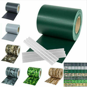 Tak Bán Buôn Màu Xanh Lá <span class=keywords><strong>C</strong></span>ây Sichtschutzstreifen Trang Trí Vườn Băng Riêng Tư Hàng Rào Bạt PVC Tùy Chỉnh Dải Màn Hình Cuộn Với Clip - Product Image 1