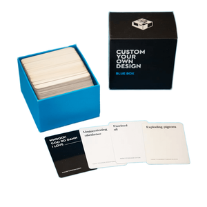 Cartes à Jouer Personnalisables avec Coins Arrondis Finition Mate Design Personnalisé Emballage Boîte Bleue Cartes de Jeu de Société - Product Image 1