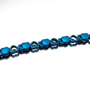 Custom Luxury Non Tarnish <b>14k</b> 18k <b>Gold</b> Plated 316l Stainless Steel Magnetic Heart <b>Bracelet</b> Bangle for Women - Product Image 4