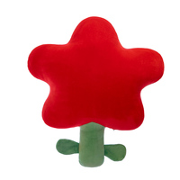 Coussin en forme de tulipe doux et moelleux, multicolores (rouge, rose, jaune), peluche fleurie, poupée de dessin animé, pour cadeau d'anniversaire et décoration de chambre
