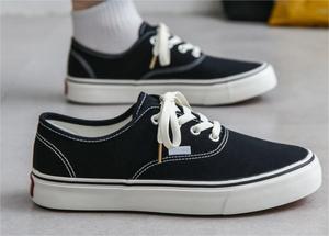 थोक कस्टम कम शीर्ष फीता कैनवास जूते लुभावनी जाल स्ट्रीट चलने वाली स्नीकर्स - Product Image 4