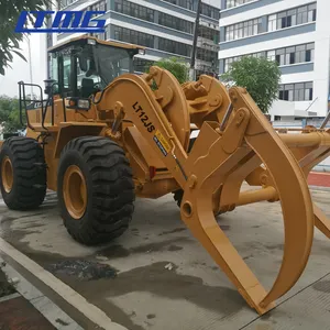 Thủy lực log loader Crane 10 tấn 12 tấn DIESEL cần cẩu gỗ Loader cho Trailer với log vật lộn