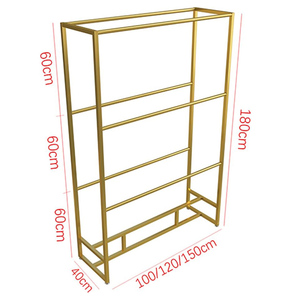 Hot bán thân thiện với môi kim loại màu đen vải mẫu Rack hiển thị cho chương trình khuyến mãi - Product Image 3