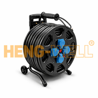 Enrouleur de Câble Électrique 16A 230V 50m IP44, Tambour de Câble Industriel H05VV-F 3G1.5 pour Atelier et Chantier