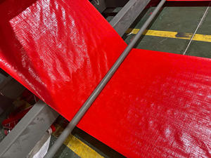 Bâche en PE haute résistance, résistante à l'eau, bleue/orange, haute durabilité, robuste, taille et couleur personnalisables - Product Image 5