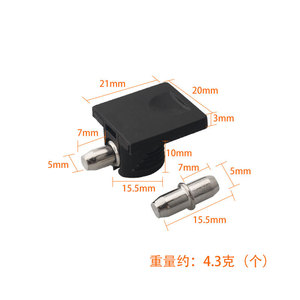 Khrom selesai besi baja kabinet fitting rak dukungan pin braket untuk mebel Cam kunci kayu konektor dapur lemari pakaian - Product Image 5