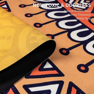 CZFIT - Tapete de Yoga Ecológico, Impermeable, Portátil, con Logotipo Personalizado, de NBR, para Viajes, Fitness, Pilates, Ejercicio al Aire Libre, Entrenamiento - Product Image 3