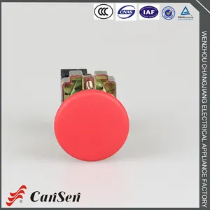 Cansen CE certificate colorful metal high quality mushroom push button