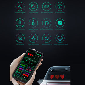 Pantalla LED Inteligente para Coche, Venta al por Mayor, Pantalla Flexible para Ventana Trasera, Control Remoto por Voz, Bluetooth, a Todo Color - Product Image 4