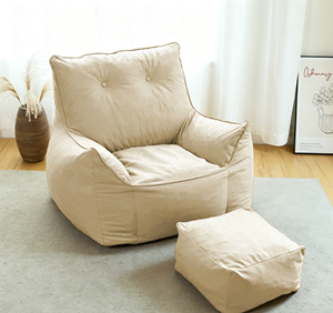 Sillón <span class=keywords><strong>de</strong></span> tela tecnológica con diseño <span class=keywords><strong>de</strong></span> botones, <span class=keywords><strong>esponja</strong></span> triturada, <span class=keywords><strong>para</strong></span> sala <span class=keywords><strong>de</strong></span> estar, sofá individual extragrande <span class=keywords><strong>para</strong></span> descanso - Product Image 6
