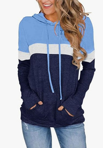 2025 OEM Tùy Chỉnh Chất Lượng Cao Thời Trang Phố Của Phụ Nữ Áo Thun Áo Dài Drop Shoulder Trùm Nón Áo Thiết Kế Đồng Bằng Cho Phụ Nữ - Product Image 2