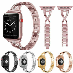 <span class=keywords><strong>Bracelet</strong></span> fin en alliage métallique avec diamants pour <span class=keywords><strong>Apple</strong></span> <span class=keywords><strong>Watch</strong></span> Series 11 10 9 8 7 6 <span class=keywords><strong>SE</strong></span> 5 - Product Image 6