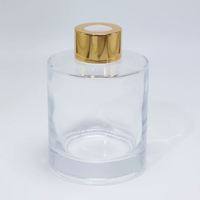 Diffuseur de parfum en verre plat 150 ml, vente en gros d'usine, décoration d'intérieur, aromathérapie, coffrets cadeaux parfumés aux fleurs séchées