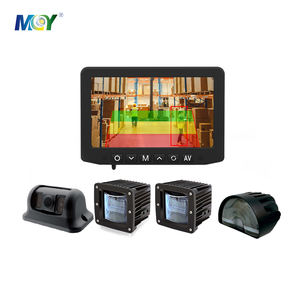MCYTECH Systèmes de vision de moniteur de caméra AI pour chariots élévateurs industriels avec feux de zone de sécurité pour chariot élévateur/chargeur d'entrepôt - Product Image 1