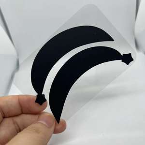 Coussinets oculaires en silicone réutilisables noirs imprimés avec le logo Shhineco, protection UV pour le <span class=keywords><strong>paupière</strong></span> supérieure, coussinets en silicone protecteurs, méthode UV - Product Image 2