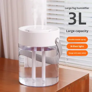 2025 nuevo modelo de gran capacidad de doble pulverización de plástico <span class=keywords><strong>humidificador</strong></span> ultrasónico USB Materno <span class=keywords><strong>Infantil</strong></span> hidratación silenciosa Digital inteligente - Product Image 1
