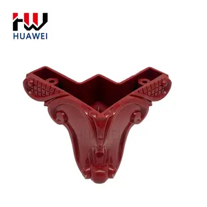 Huawei Furniture Accessories Parts Office Sofa Red Furniture Legs Triangle Style Replacement Sofa Plastic Legs