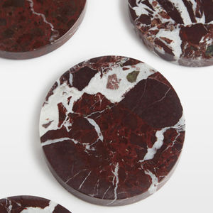 Posavasos de mármol Rosso Levanto - Product Image 1