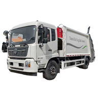 Camion à ordures compacteur Dongfeng 14CBM 4*2 ; Modèles de compactage automatique disponibles en capacités de 10, 12, 16 et 18CBM.
