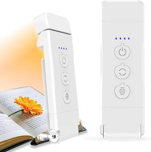 Wholesale Wholesale Portable Bookmark <b>Led</b> Reading <b>Lights</b> Clip Daylight/Warm/Amber Adjustable Mini on Usb Rechargeable Book <b>Light</b> - Product Image 1