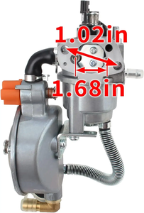 Carburador de Combustible Dual GX160 para Motor de Generador Honda GX160 GX200 168F 170F de 2KW-3KW, Ensamblaje de Carburador para Gasolina GLP/GNC - Product Image 2