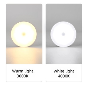 Luz con Sensor de Movimiento Humano, Recargable por USB, 800 mAh, Tamaño Mediano, LED Regulable, para Dormitorio, Escuela, Pared/Gabinete - Product Image 2